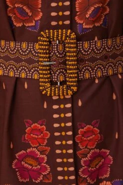 Farm Rio Brown Bright Flora Short Sleeve Mini Dress 11 Farm Rio Brown Bright Flora Short Sleeve Mini Dress -Farm Rio Dress Shop 312050 06