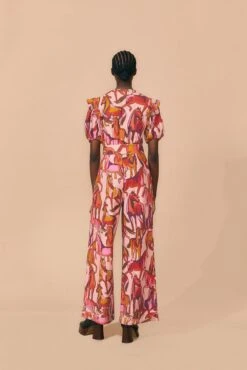 Farm Rio Rose Wild Horses Pleated Short Sleeve Jumpsuit 13 Farm Rio Rose Wild Horses Pleated Short Sleeve Jumpsuit -Farm Rio Dress Shop 312232 04 1