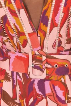 Farm Rio Rose Wild Horses Pleated Short Sleeve Jumpsuit 14 Farm Rio Rose Wild Horses Pleated Short Sleeve Jumpsuit -Farm Rio Dress Shop 312232 05 1