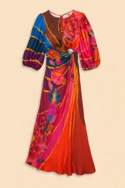 Farm Rio Vintage Wave Circle Cut-Out Midi Dress -Farm Rio Dress Shop 312373 07