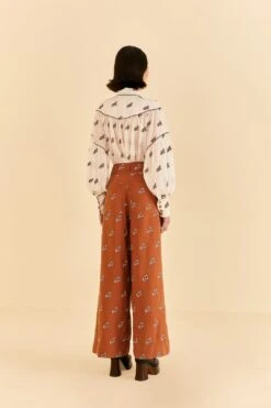 Farm Rio Caramel Embroidered Horses Pants 11 Farm Rio Caramel Embroidered Horses Pants -Farm Rio Dress Shop 312388 04