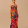 Farm Rio Vintage Wave Multicolor Lenzing™ Ecovero™ Viscose Maxi Dress 2 Farm Rio Vintage Wave Multicolor Lenzing™ Ecovero™ Viscose Maxi Dress -Farm Rio Dress Shop 312607 01