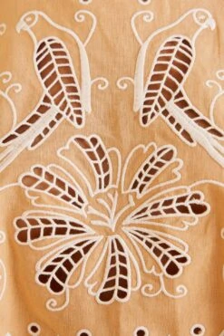 Farm Rio Sand Richelieu Sleeveless Crop Top -Farm Rio Dress Shop 313592 05