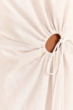 Farm Rio Off-White Richelieu Cut Out Midi Dress -Farm Rio Dress Shop 313595 04