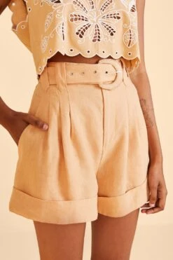 Farm Rio Beige Tailored Shorts -Farm Rio Dress Shop 313601 03