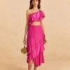 Farm Rio Dark Pink Marocaine Ruffle Skirt -Farm Rio Dress Shop 313615 02