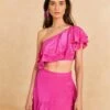Farm Rio Dark Pink Marocaine Ruffle Top 1 Farm Rio Dark Pink Marocaine Ruffle Top -Farm Rio Dress Shop 313616 01