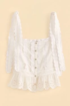 Farm Rio Off-White Laces Blouse 9 Farm Rio Off-White Laces Blouse -Farm Rio Dress Shop 313617 04