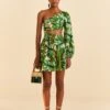 Farm Rio Tropical Leaves One Shoulder Mini Dress 2 Farm Rio Tropical Leaves One Shoulder Mini Dress -Farm Rio Dress Shop 313620 01