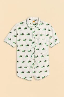 Farm Rio Cross Stitch Coconut Embroidered Romper -Farm Rio Dress Shop 313624 06