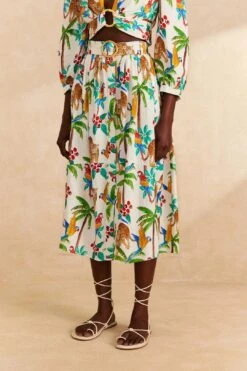 Farm Rio Tropical Paradise Midi Skirt 10 Farm Rio Tropical Paradise Midi Skirt -Farm Rio Dress Shop 313626 03