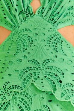 Farm Rio Green Richelieu Midi Dress -Farm Rio Dress Shop 313648 05