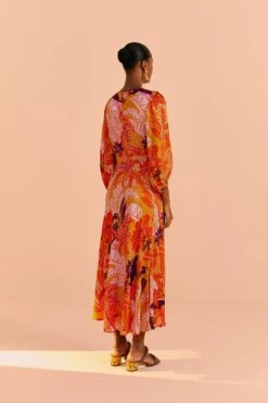 Farm Rio Beige Jungle Panther Lenzing™ Ecovero™ Viscose Midi Dress 13 Farm Rio Beige Jungle Panther Lenzing™ Ecovero™ Viscose Midi Dress -Farm Rio Dress Shop 313673 05