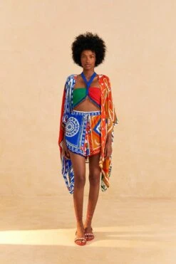 Farm Rio Off-White Pitta Colors Shorts