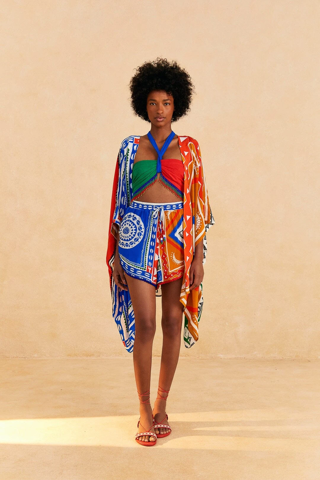 Farm Rio Off-White Pitta Colors Shorts 3 Farm Rio Off-White Pitta Colors Shorts