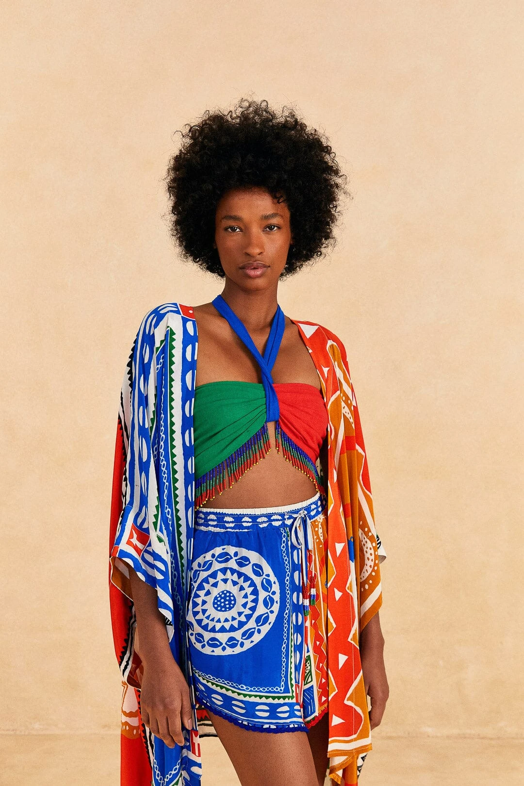 Farm Rio Off-White Pitta Colors Shorts 4 Farm Rio Off-White Pitta Colors Shorts - Image 2