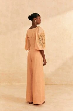 Farm Rio Dark Sand Lace Blouse 11 Farm Rio Dark Sand Lace Blouse -Farm Rio Dress Shop 313679 04