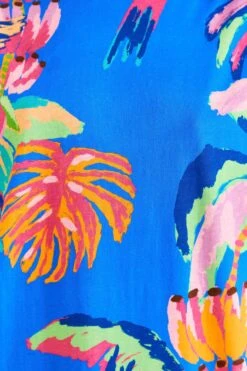 Farm Rio Blue Painted Jungle T-Shirt Dress -Farm Rio Dress Shop 313685 05