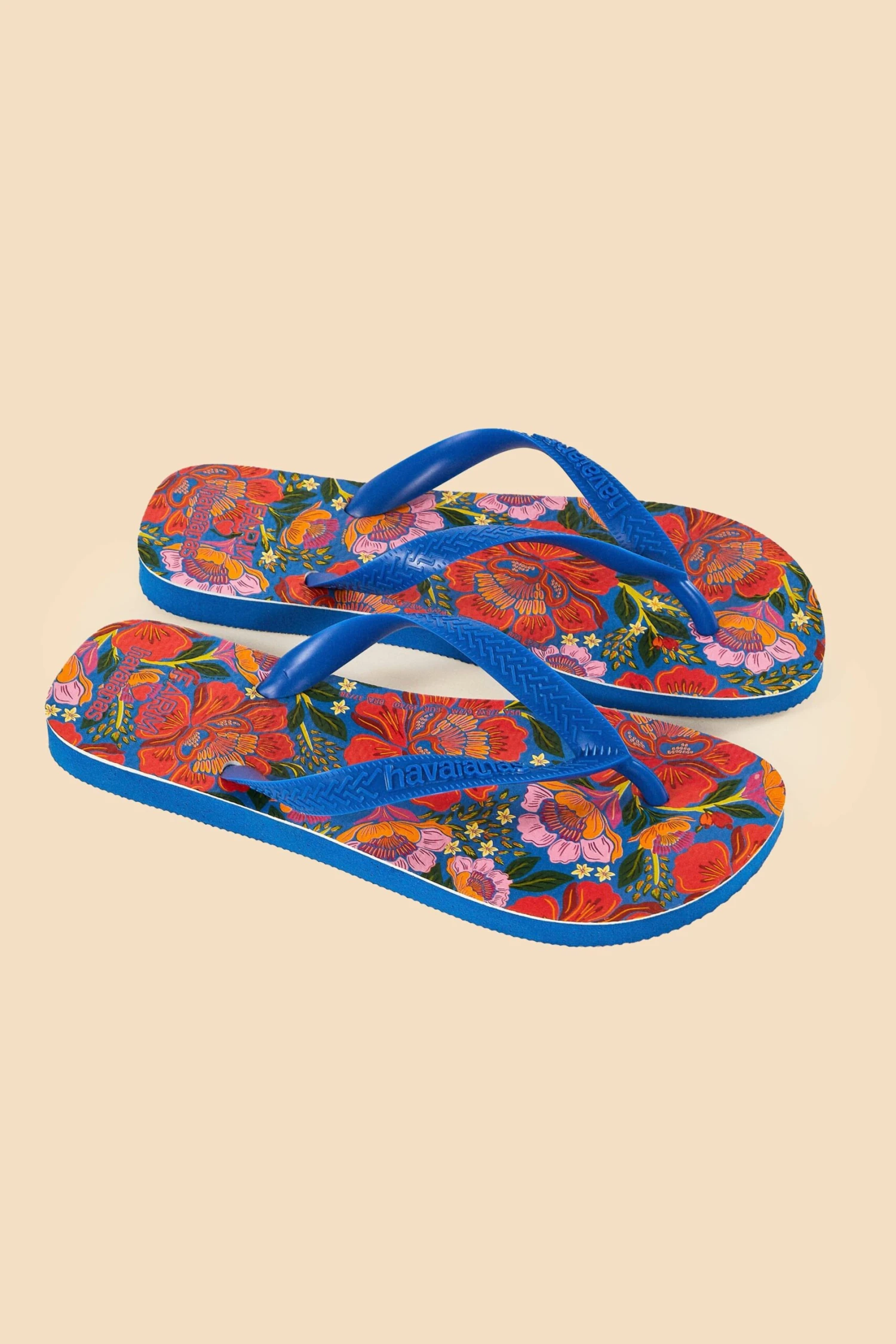 Farm Rio Blue Flowers Garden Havaianas Sandals 3 Farm Rio Blue Flowers Garden Havaianas Sandals