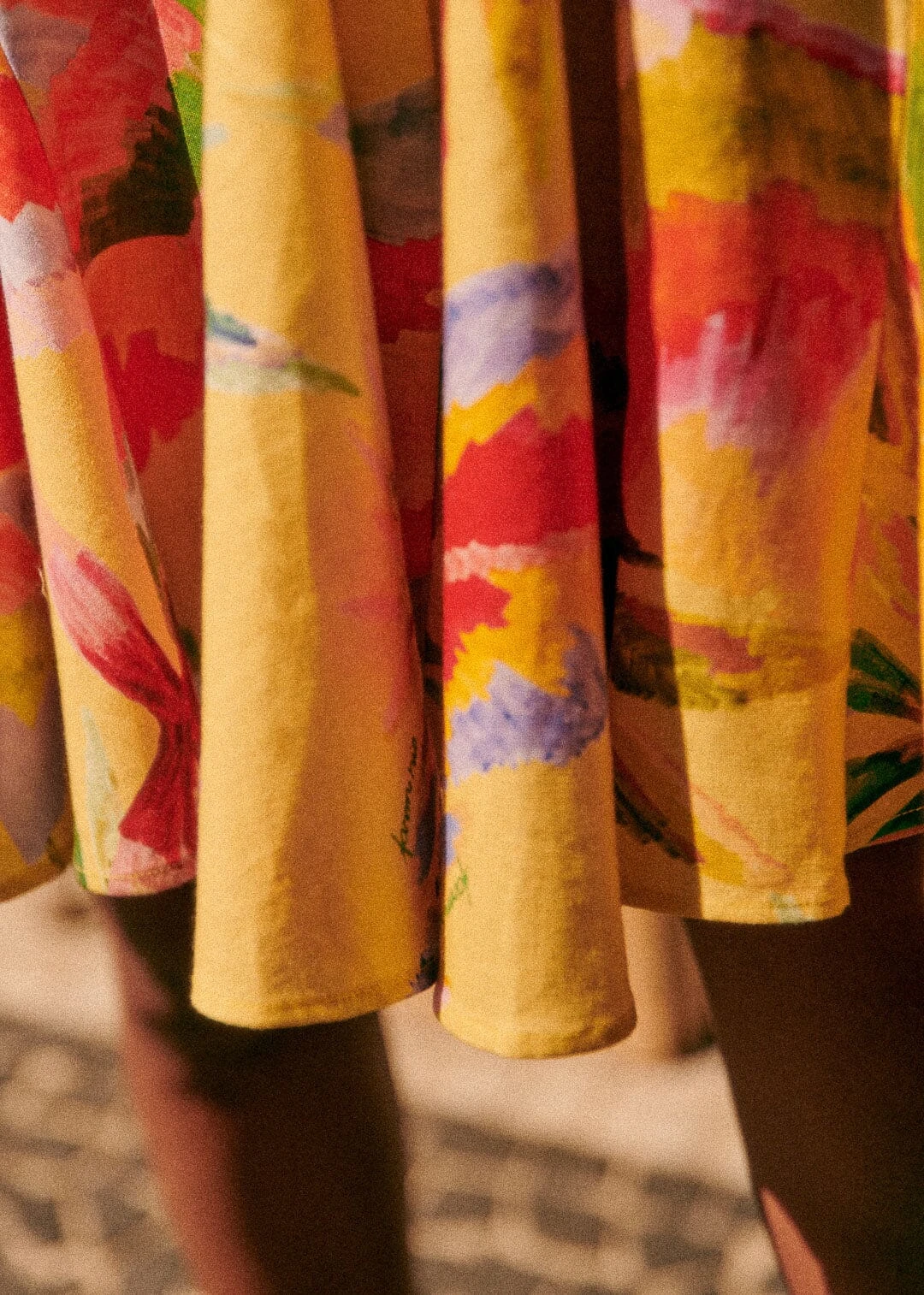 Farm Rio Summer Forest Yellow Olinda Short Dress 7 Farm Rio Summer Forest Yellow Olinda Short Dress - Image 5