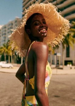 Farm Rio Summer Forest Yellow Burna Midi Dress -Farm Rio Dress Shop 313793 04