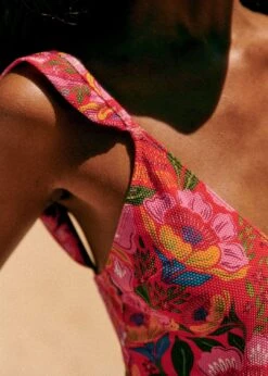 Farm Rio Sunset Macaw Flowers One Piece -Farm Rio Dress Shop 313799 03