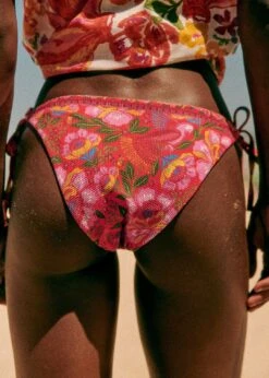 Farm Rio Sunset Macaw Flowers Bikini Bottom Tie Side -Farm Rio Dress Shop 313801 03