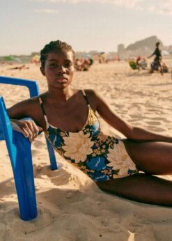 Farm Rio Ete Sauvage Mandacaru Floral One Piece