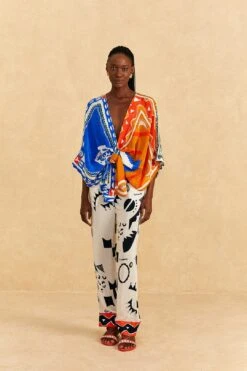 Farm Rio Off-White Pitta Soul Pants