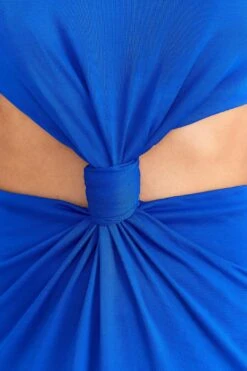 Farm Rio Blue Knot Cut Out Maxi Dress -Farm Rio Dress Shop 314099 05