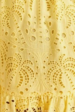 Farm Rio Light Yellow Palm Tree Mini Dress -Farm Rio Dress Shop 314107 05