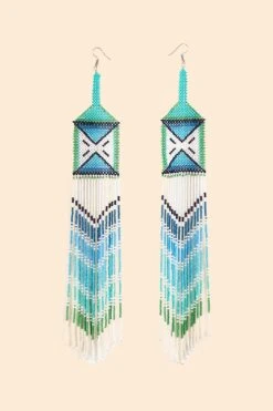 Farm Rio Yawanawa Maxi Beaded Earrings 7 Farm Rio Yawanawa Maxi Beaded Earrings -Farm Rio Dress Shop 314284 03