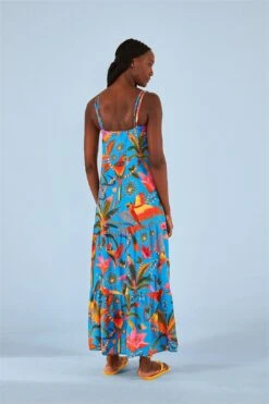 Farm Rio Blue Macaw Party Cover Up -Farm Rio Dress Shop 314463 04
