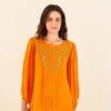 Farm Rio Orange Lace Blouse -Farm Rio Dress Shop 314469 01