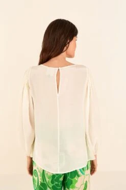 Farm Rio Off White Lace Blouse -Farm Rio Dress Shop 314470 03