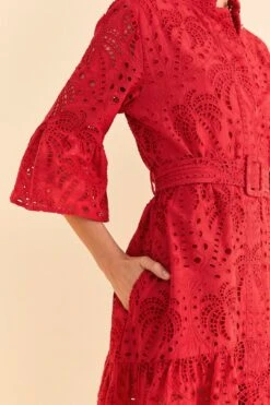 Farm Rio Red Palm Tree Mini Dress -Farm Rio Dress Shop 314488 03