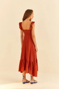 Farm Rio Brown Sleeveless Maxi Dress 10 Farm Rio Brown Sleeveless Maxi Dress -Farm Rio Dress Shop 314507 04