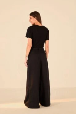 Farm Rio Black Low Waist Pants -Farm Rio Dress Shop 314509 03