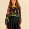 Farm Rio Black Shorts -Farm Rio Dress Shop 314513 01