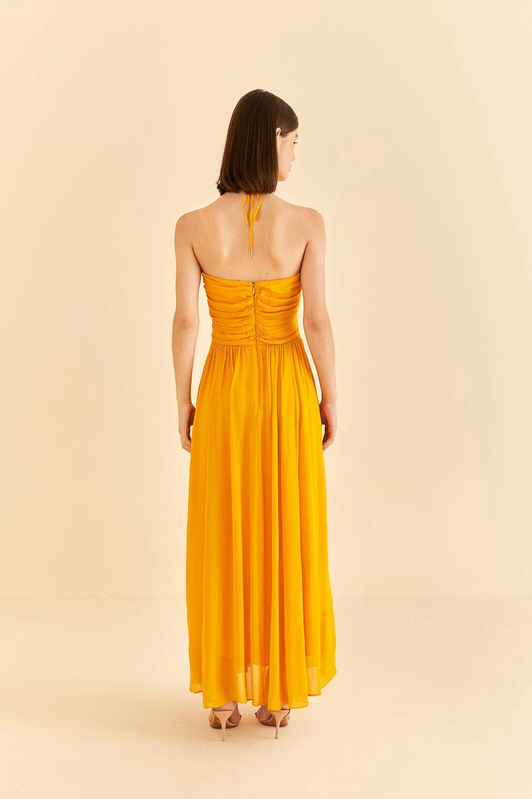 Farm Rio Yellow Sleeveless Maxi Dress With Sun Buckle 5 Farm Rio Yellow Sleeveless Maxi Dress With Sun Buckle - Image 4