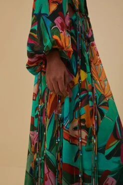 Farm Rio Banana Foliage V Neckline Maxi Dress 12 Farm Rio Banana Foliage V Neckline Maxi Dress -Farm Rio Dress Shop 314760 03