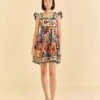Farm Rio Off-White Tropical Yard Sleeveless Mini Dress 1 Farm Rio Off-White Tropical Yard Sleeveless Mini Dress -Farm Rio Dress Shop 315948 01