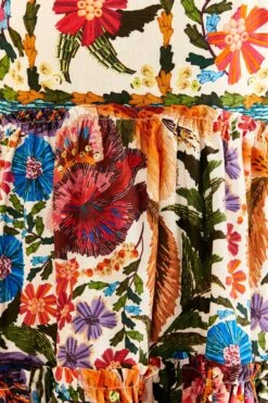 Farm Rio Off-White Tropical Yard Sleeveless Mini Dress -Farm Rio Dress Shop 315948 05