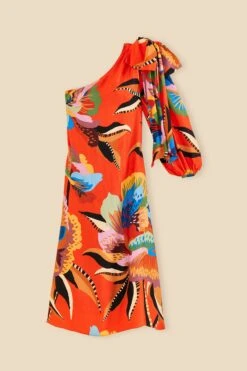 Farm Rio Red Lucy One Shoulder Maxi Dress -Farm Rio Dress Shop 315980 00