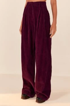 Farm Rio Burgundy Corduroy Pants 10 Farm Rio Burgundy Corduroy Pants -Farm Rio Dress Shop 316009 03