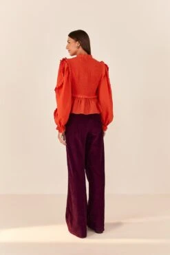 Farm Rio Burgundy Corduroy Pants 11 Farm Rio Burgundy Corduroy Pants -Farm Rio Dress Shop 316009 04