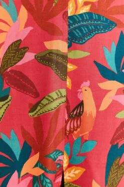 Farm Rio Red Rooster Leaves Short Sleeve Maxi Dress 11 Farm Rio Red Rooster Leaves Short Sleeve Maxi Dress -Farm Rio Dress Shop 316275 05