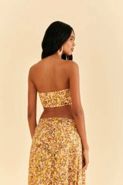 Farm Rio Light Pink Star Fruit Crop Top -Farm Rio Dress Shop 316414 04