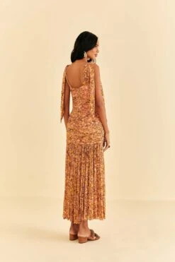 Farm Rio Light Pink Star Fruit Midi Dress -Farm Rio Dress Shop 316415 04