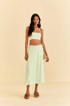 Farm Rio Mint Sleeveless Crop Top -Farm Rio Dress Shop 316420 02